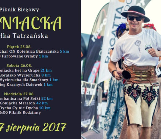 2. edycja pikniku biegowego GONIACKA rozpocznie się 25 sierpnia